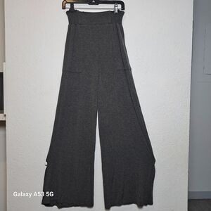 Culture Code Elegant Charcoal Wide-Leg Pants